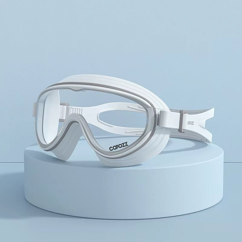 Large Frame Adults Swimming Goggles Professional Anti-Fog Sports Swim Eyewear Waterproof Swimming Glasses for Men Women