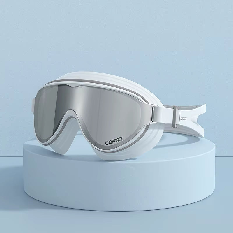 Large Frame Adults Swimming Goggles Professional Anti-Fog Sports Swim Eyewear Waterproof Swimming Glasses for Men Women