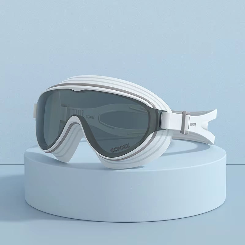 Large Frame Adults Swimming Goggles Professional Anti-Fog Sports Swim Eyewear Waterproof Swimming Glasses for Men Women