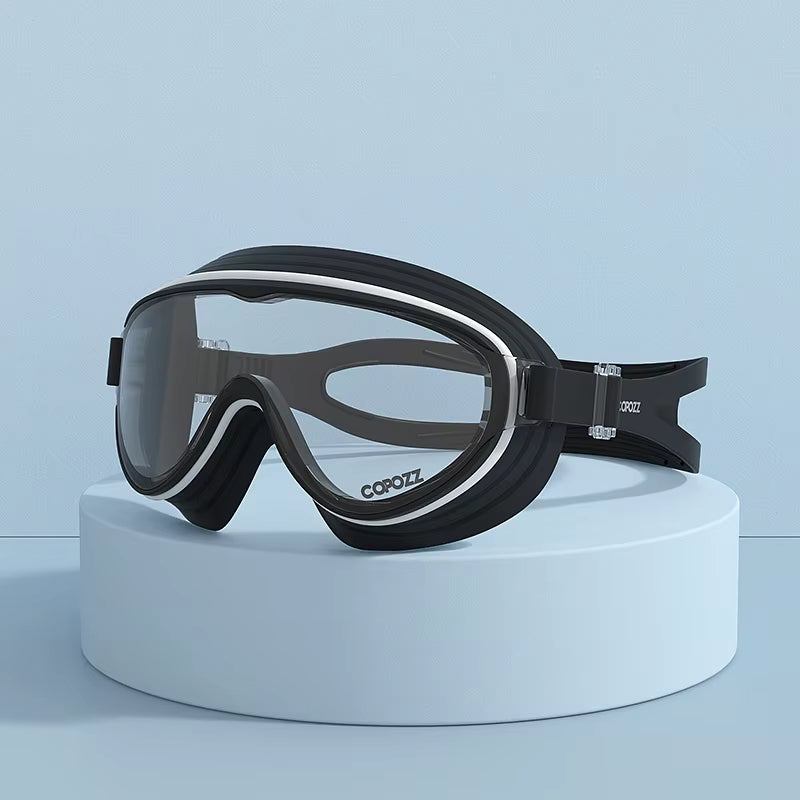 Large Frame Adults Swimming Goggles Professional Anti-Fog Sports Swim Eyewear Waterproof Swimming Glasses for Men Women