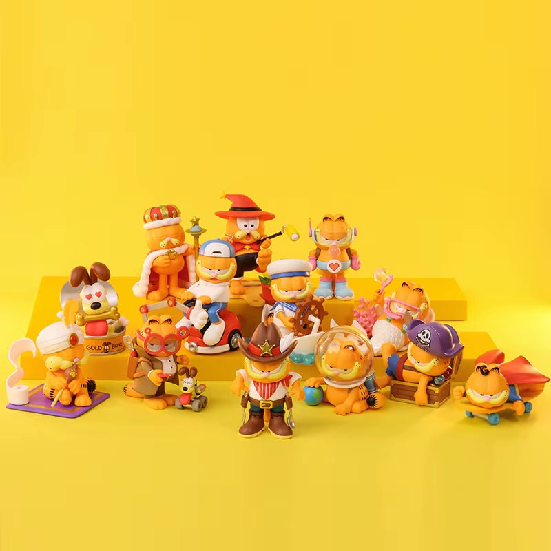Garfield Day Dream Series Mystery Box Collectible Cute Action Figures Birthday Gift Kid Toy