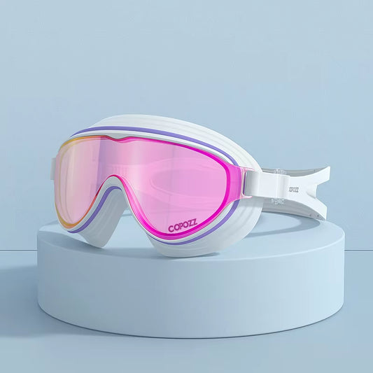 Large Frame Adults Swimming Goggles Professional Anti-Fog Sports Swim Eyewear Waterproof Swimming Glasses for Men Women
