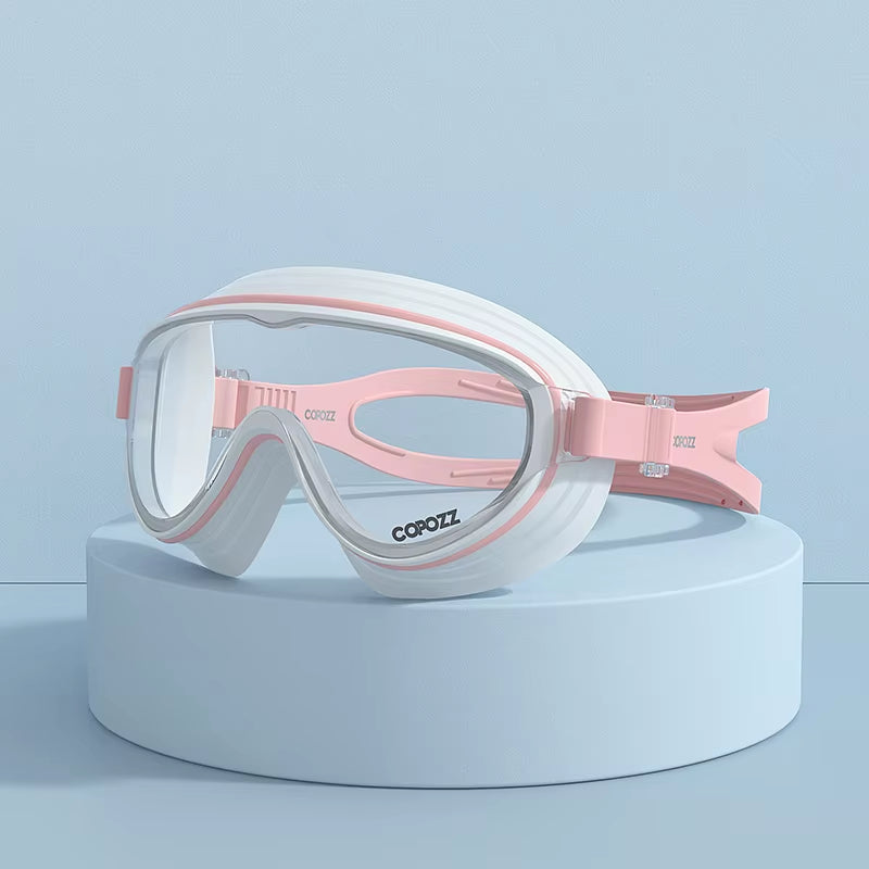 Large Frame Adults Swimming Goggles Professional Anti-Fog Sports Swim Eyewear Waterproof Swimming Glasses for Men Women